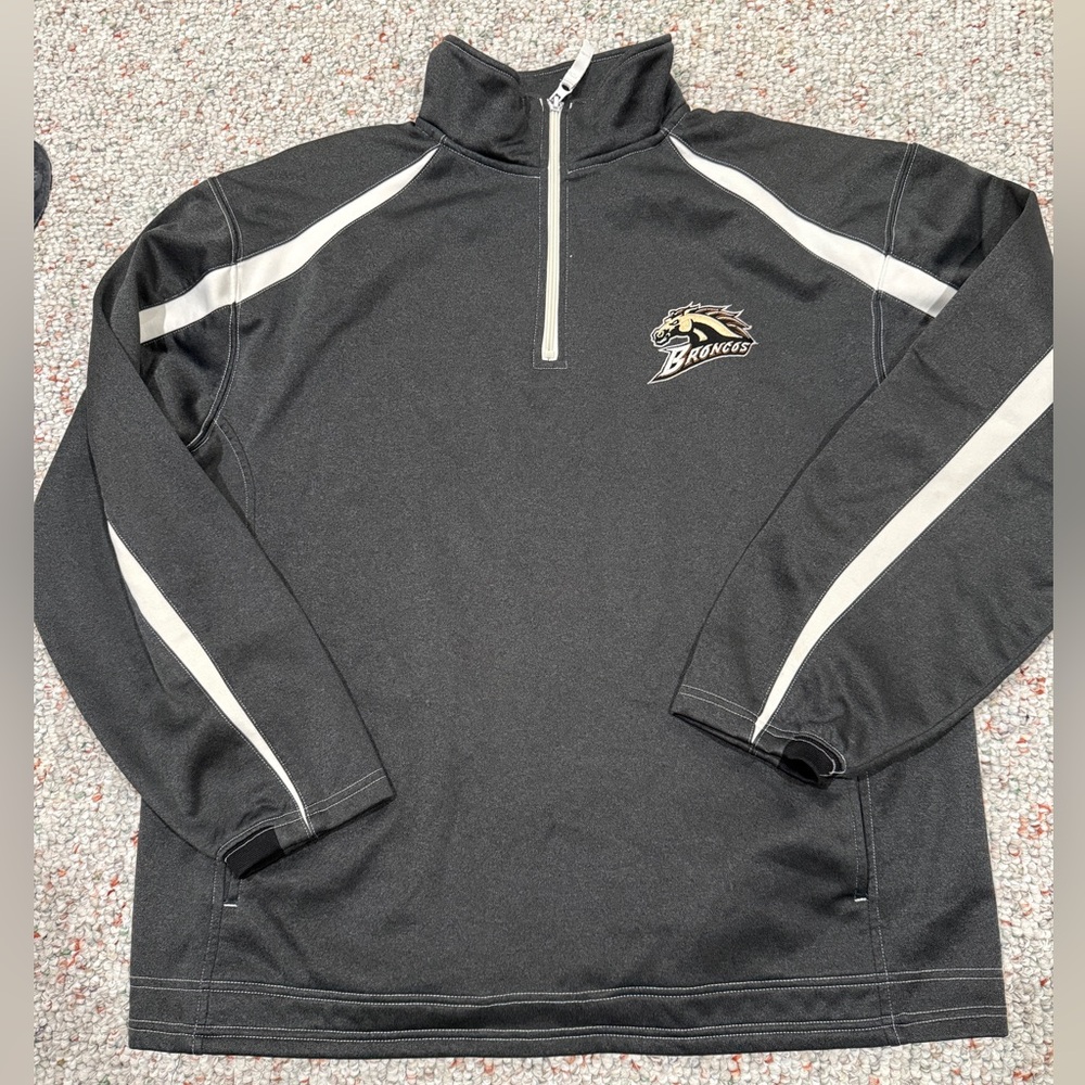 Badger Sports WMU Broncos Quarter-Zip Pullover – Men’s Large | Western Michigan